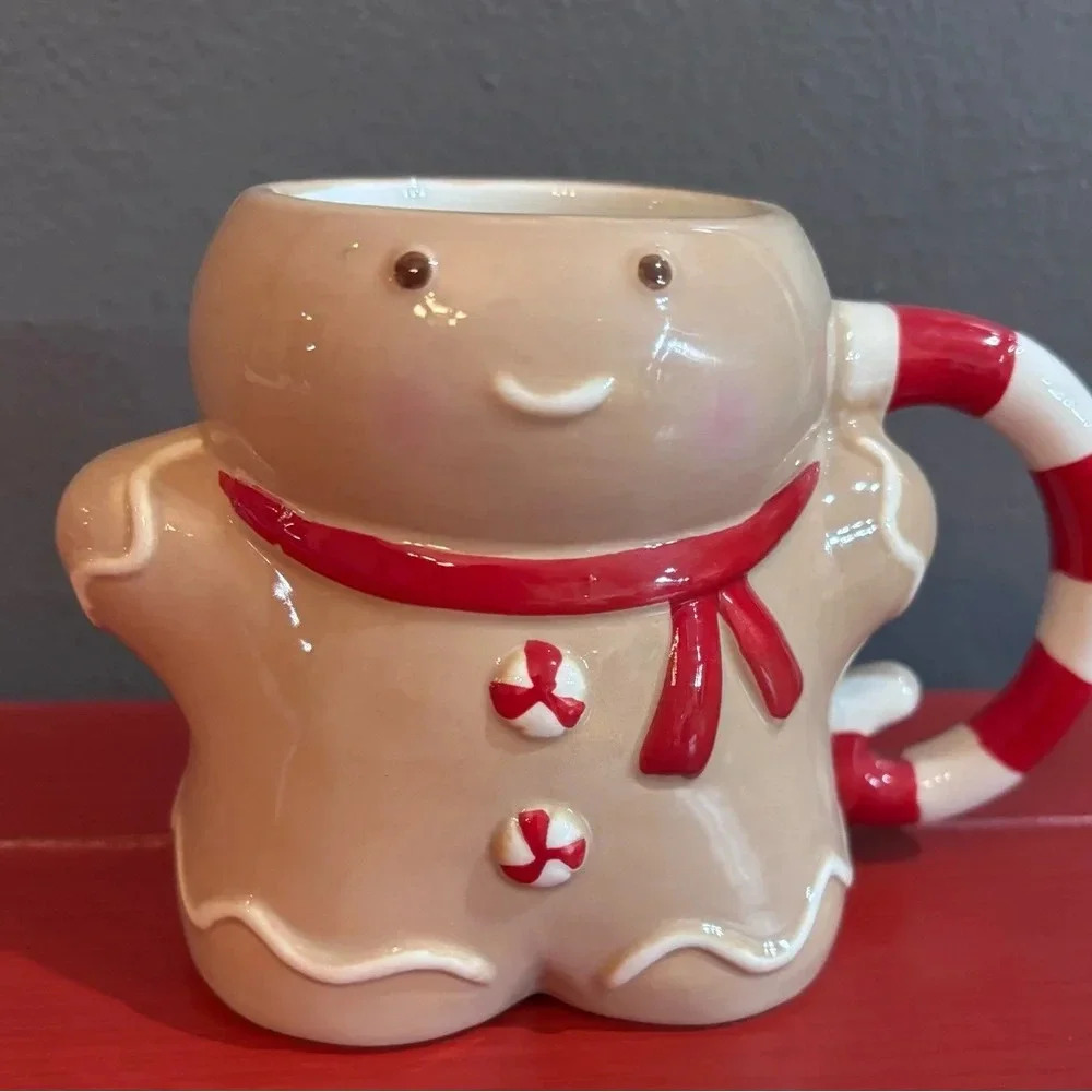 NWT Holiday Gingerbread Coffee Cup Mug 14.4 Fl ounces